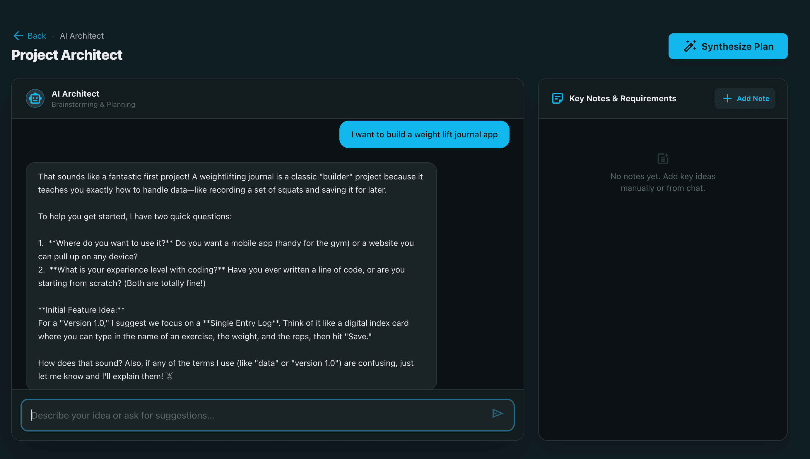 AI Prompt Builder Interface